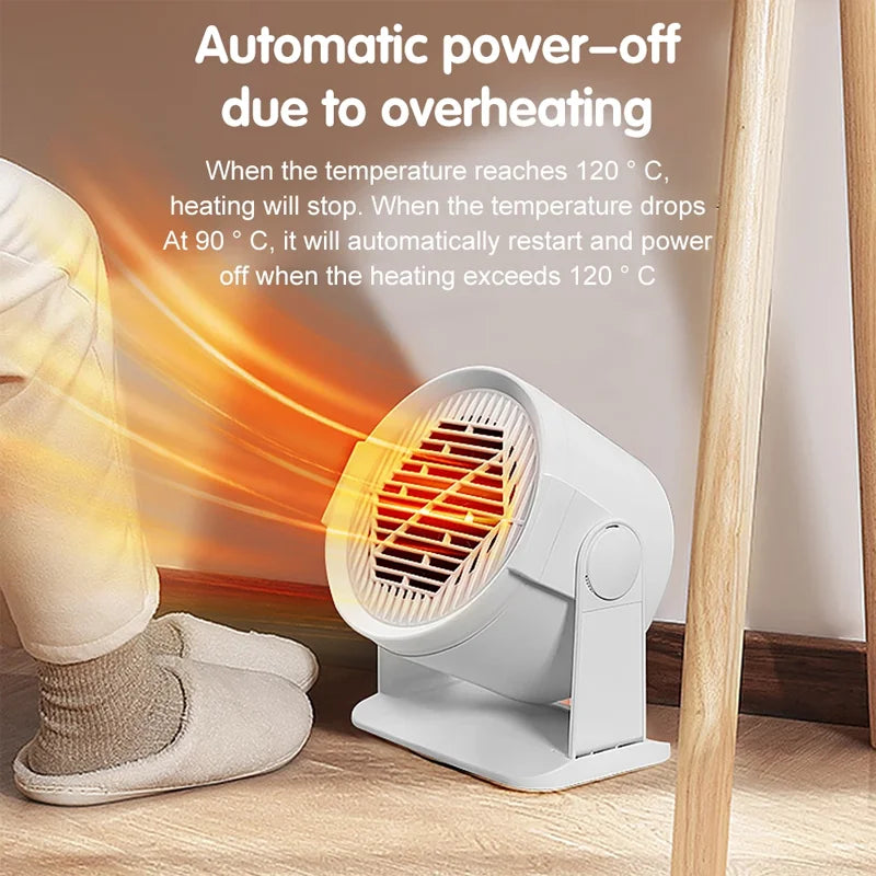 Portable Electric Mini Desktop Heater – Mini Space Heater for Home, Office & Foot Warming