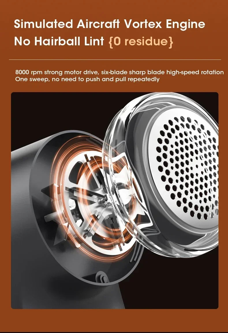 Electric Lint Remover with LED Display – USB Rechargeable Fabric Shaver for Clothes & Sweaters