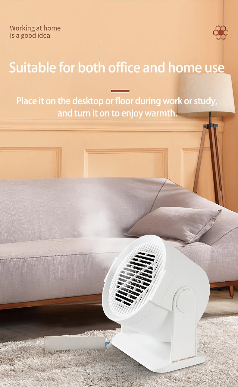 Portable Electric Mini Desktop Heater – Mini Space Heater for Home, Office & Foot Warming