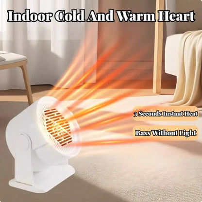 Portable Electric Mini Desktop Heater – Mini Space Heater for Home, Office & Foot Warming