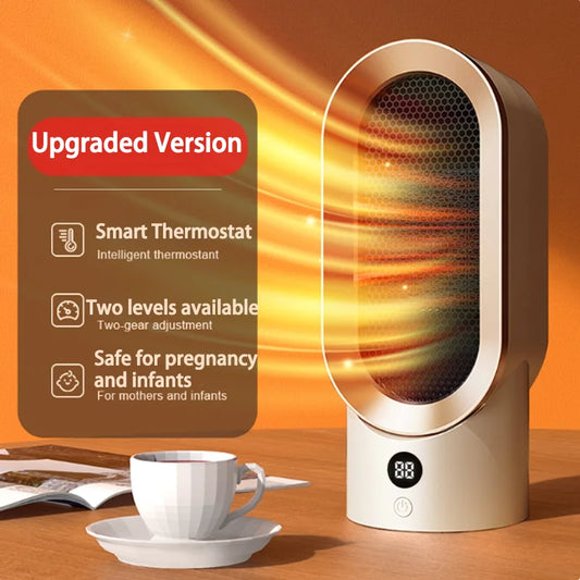 Hot selling warm air blower, office desktop heater, ceramic PTC household electric heater, small quick heating