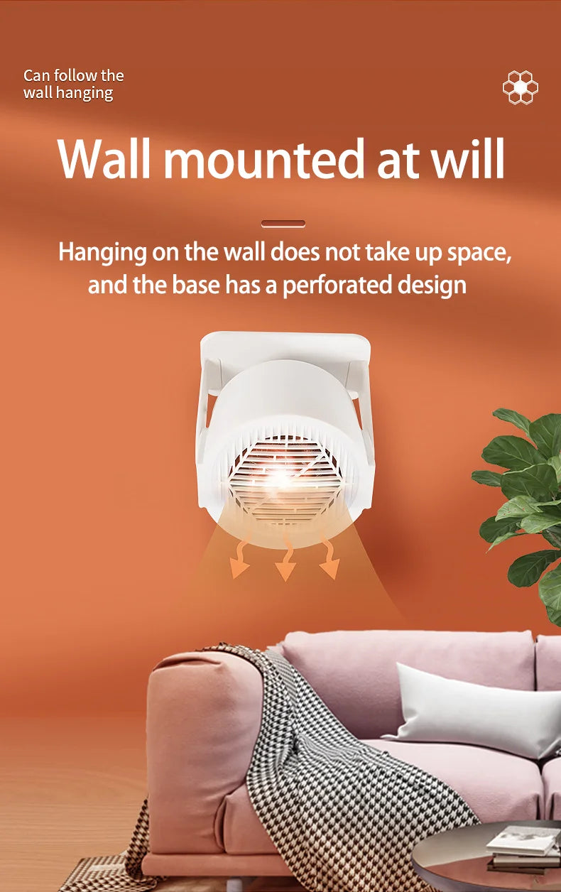 Portable Electric Mini Desktop Heater – Mini Space Heater for Home, Office & Foot Warming