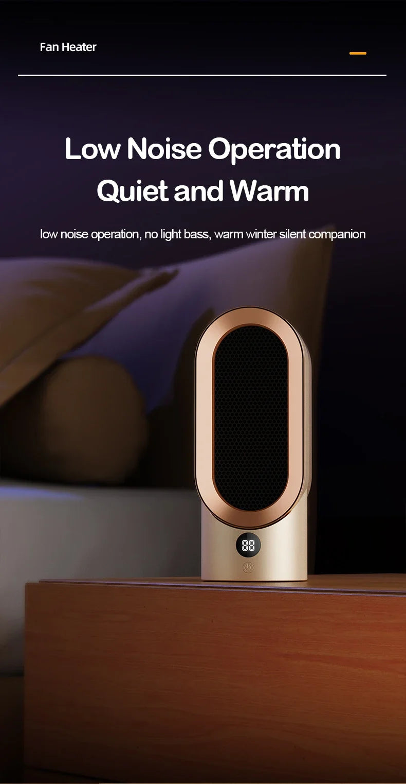 Hot selling warm air blower, office desktop heater, ceramic PTC household electric heater, small quick heating